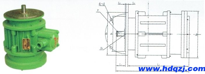 BZDY（D）系列隔爆型錐形轉(zhuǎn)子三相異步電動機(jī)與外形安裝尺寸圖.jpg