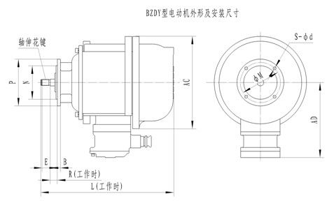 　　主要性能參數(shù)及安裝尺寸：