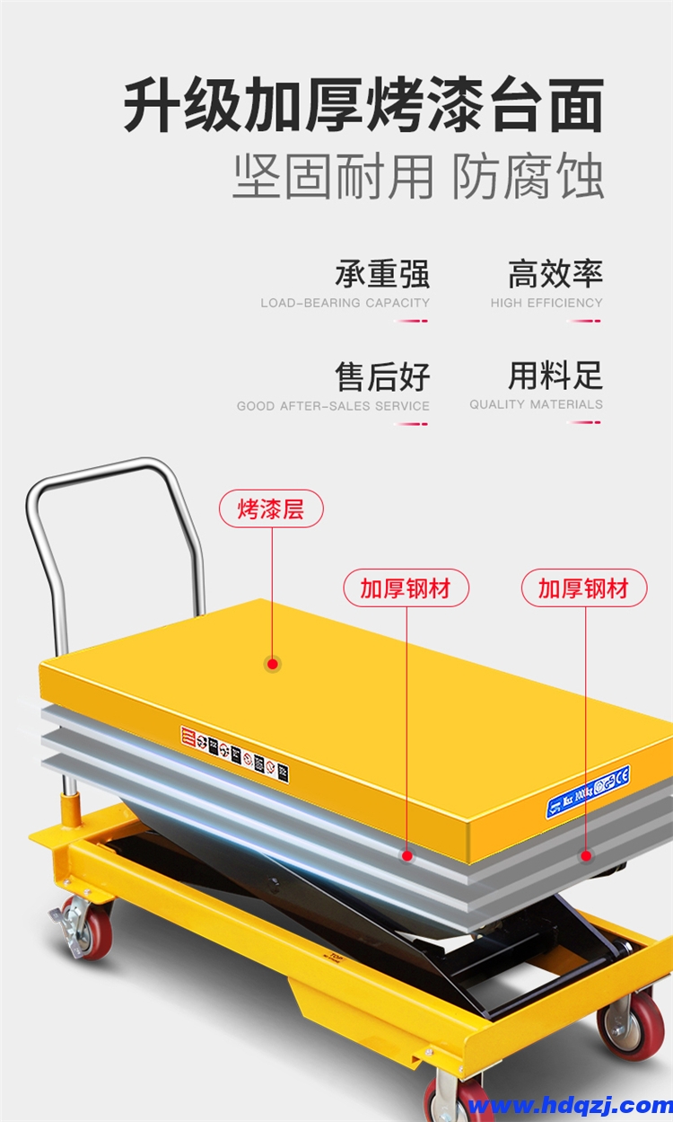 倉庫車間電動(dòng)上料車 小型1米2米3米剪叉式升降作業(yè)平臺車